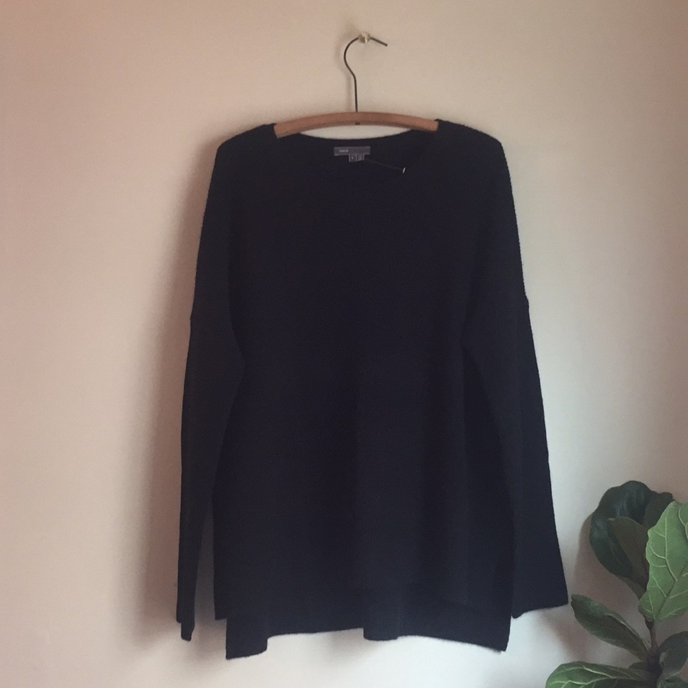 VINCE!  Black cashmere blend Vince sweater.